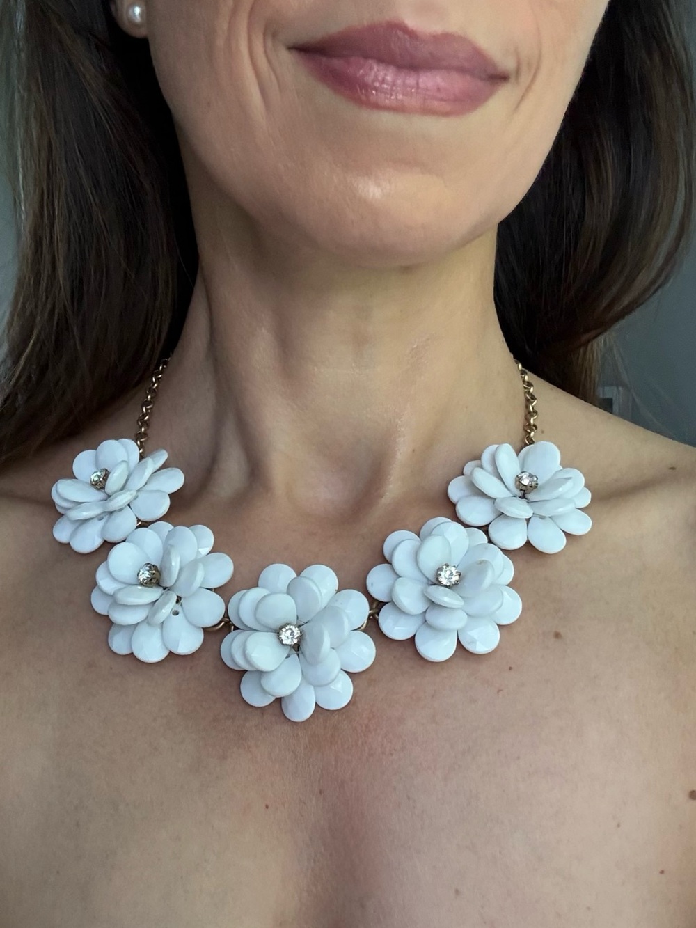 J. Crew Flower Costume Statement Necklace